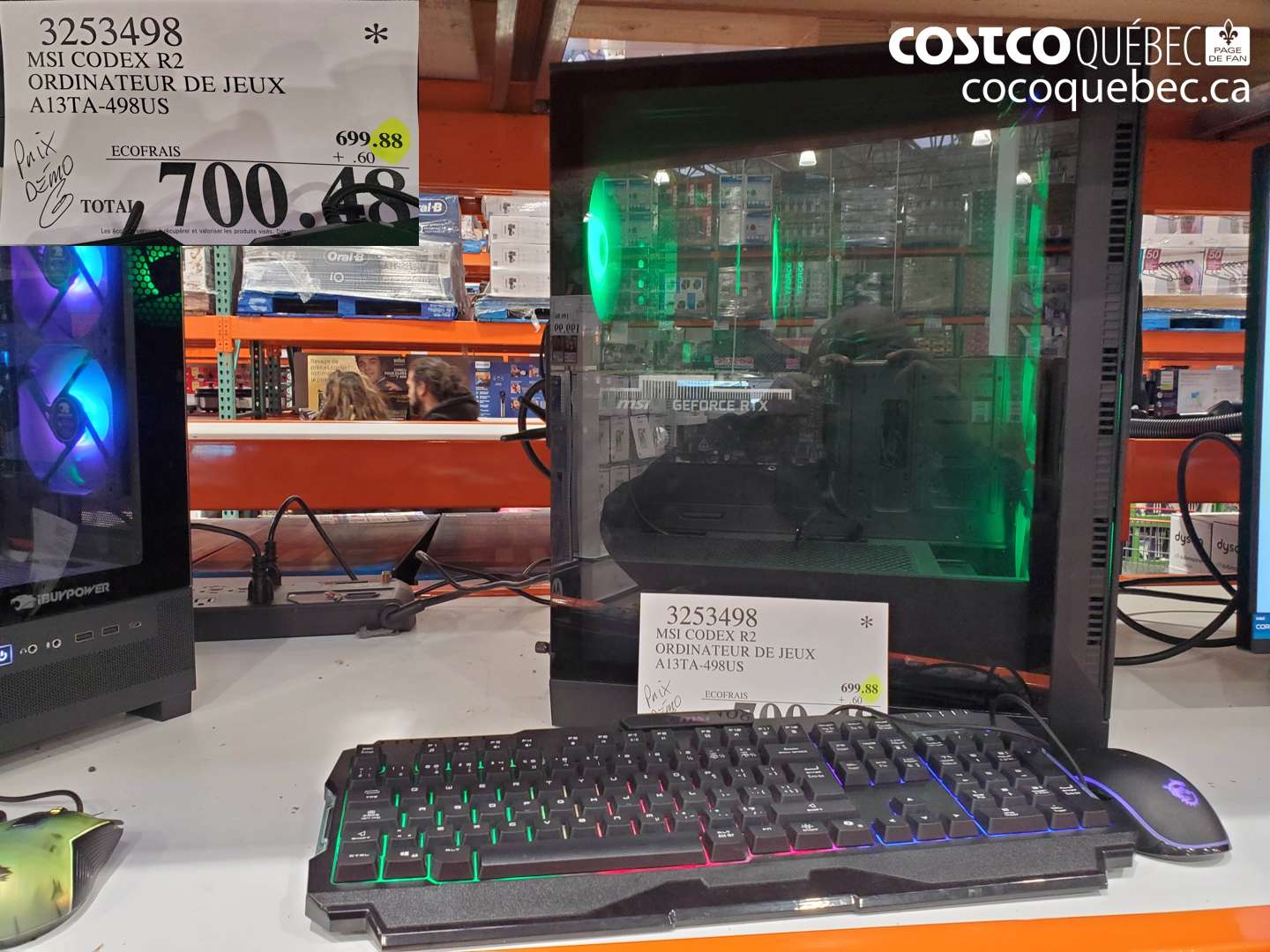 3253498 MSI CODEX R2 ORDINATEUR DE JEUX A13TA-498US $700.48