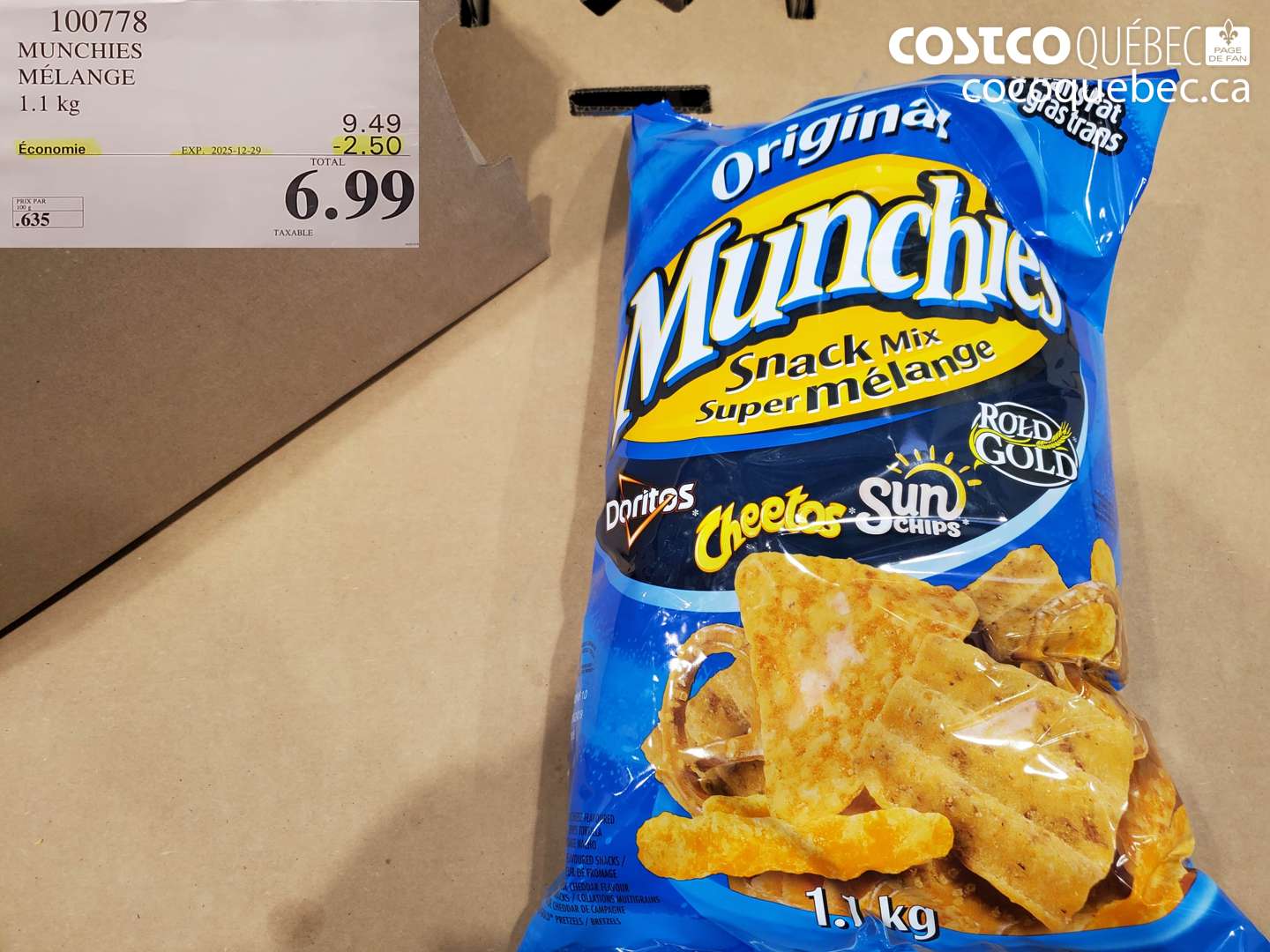 100778 MUNCHIES MELANGE 1.1 kg ($2.50 INSTANT SAVINGS EXPIRES ON 2025-12-29) $6.99