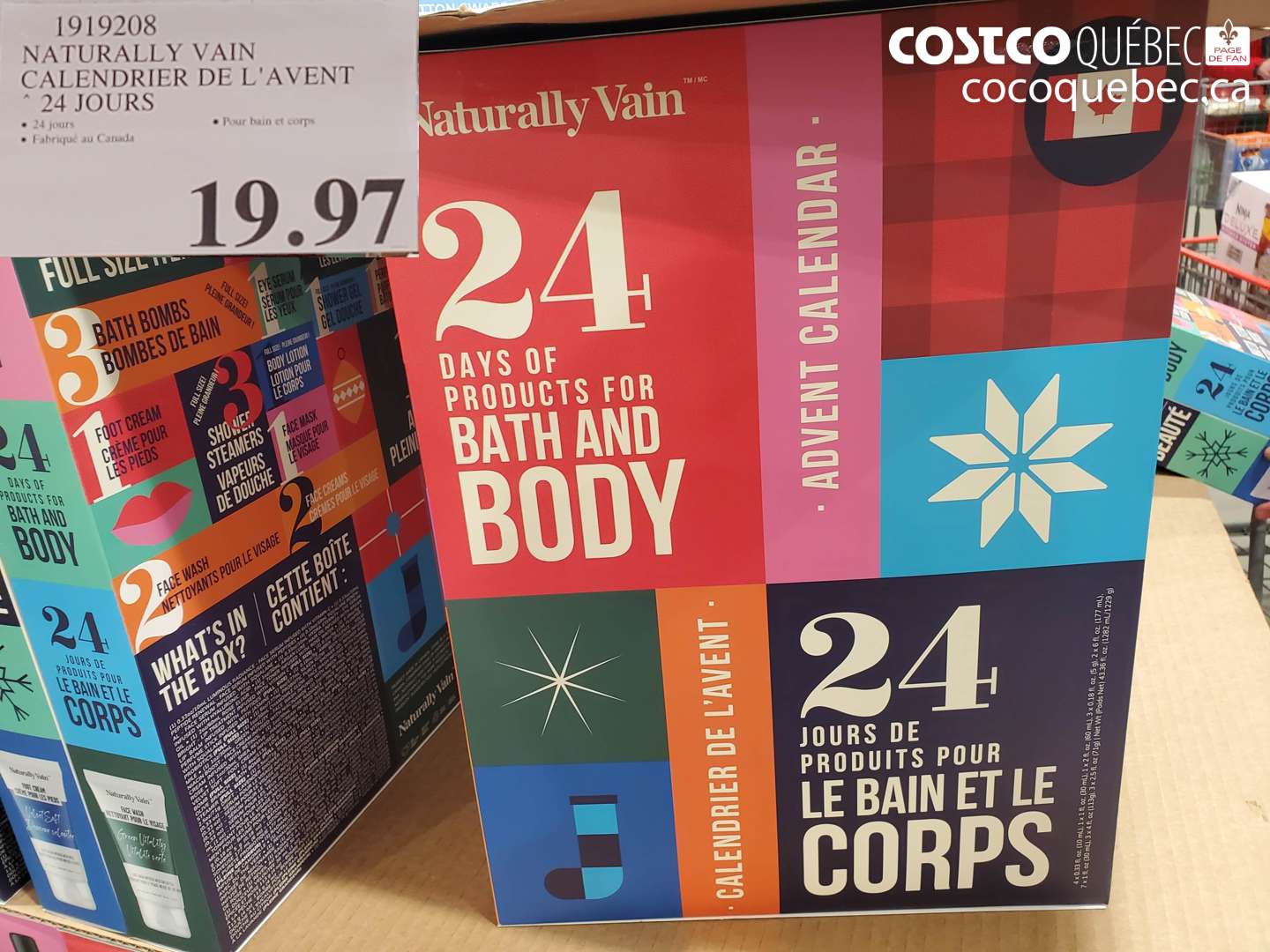 1919208 NATURALLY VAN CALENDRIER DE L'AVENT 24 JOURS $19.97
