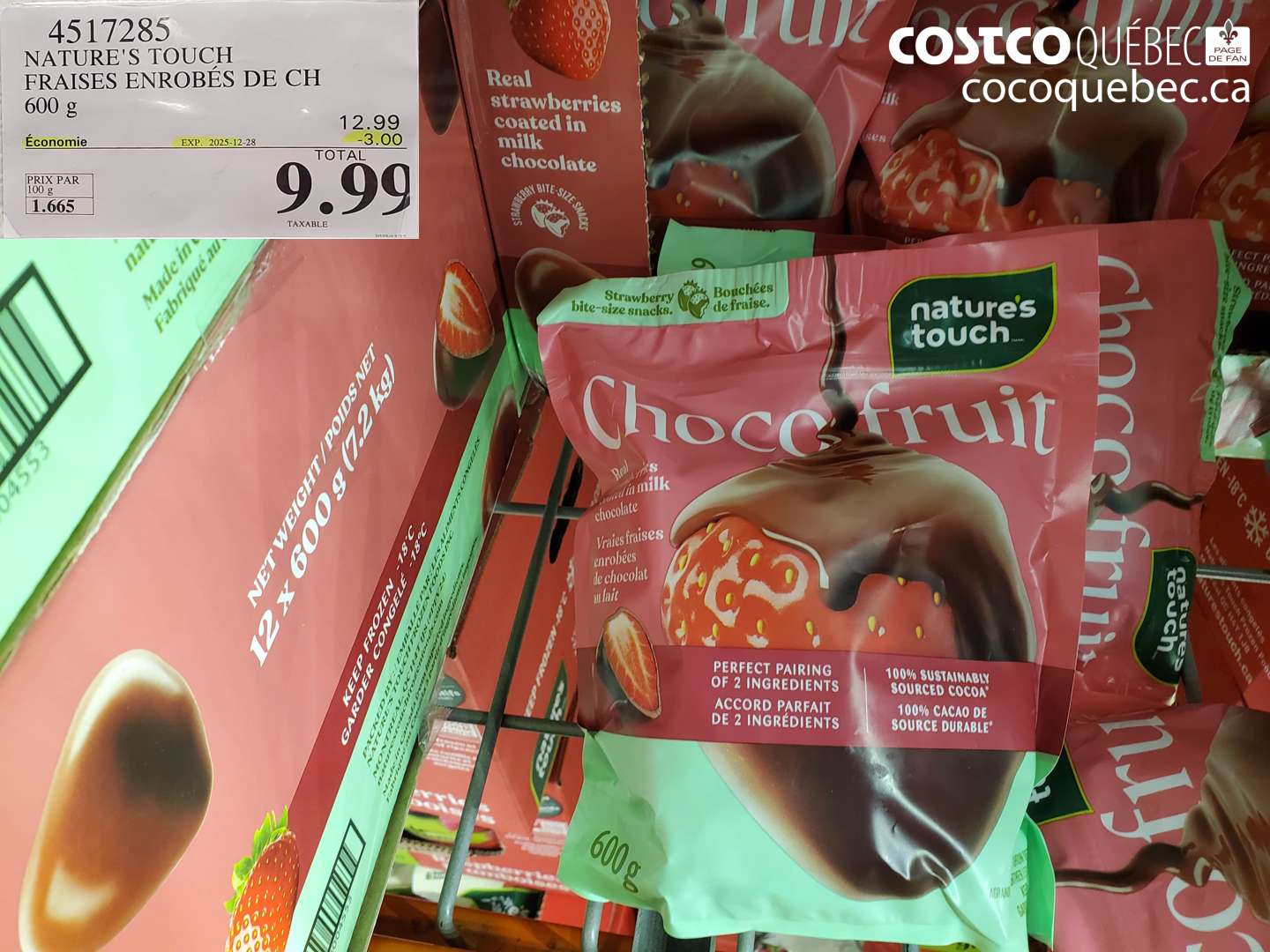 4517285 NATURE'S TOUCH FRAISES ENROBÉES DE CH ($3.00 INSTANT SAVINGS EXPIRES ON 2025-12-28) $9.99