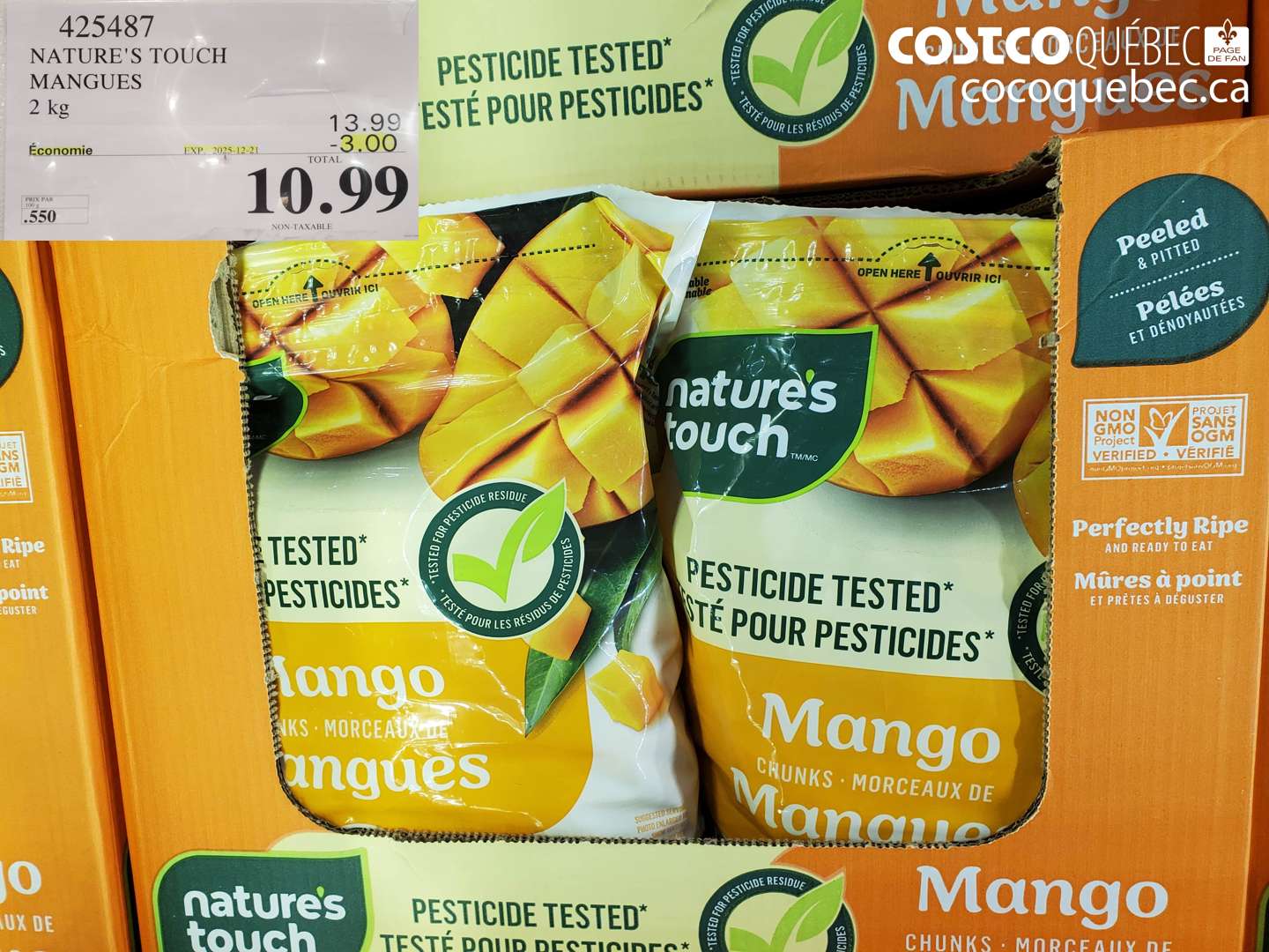 425487 NATURE'S TOUCH MANGUES 2 kg (EXPIRES ON 2025-12-21) $10.99