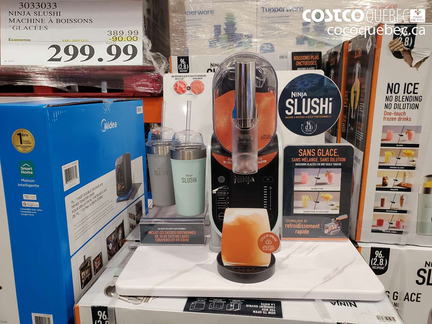 3033033 NINJA SLUSHI MACHINE À BOISSONS GLACÉES ($90.00 INSTANT SAVINGS EXPIRES ON 2025-12-31) $299.99