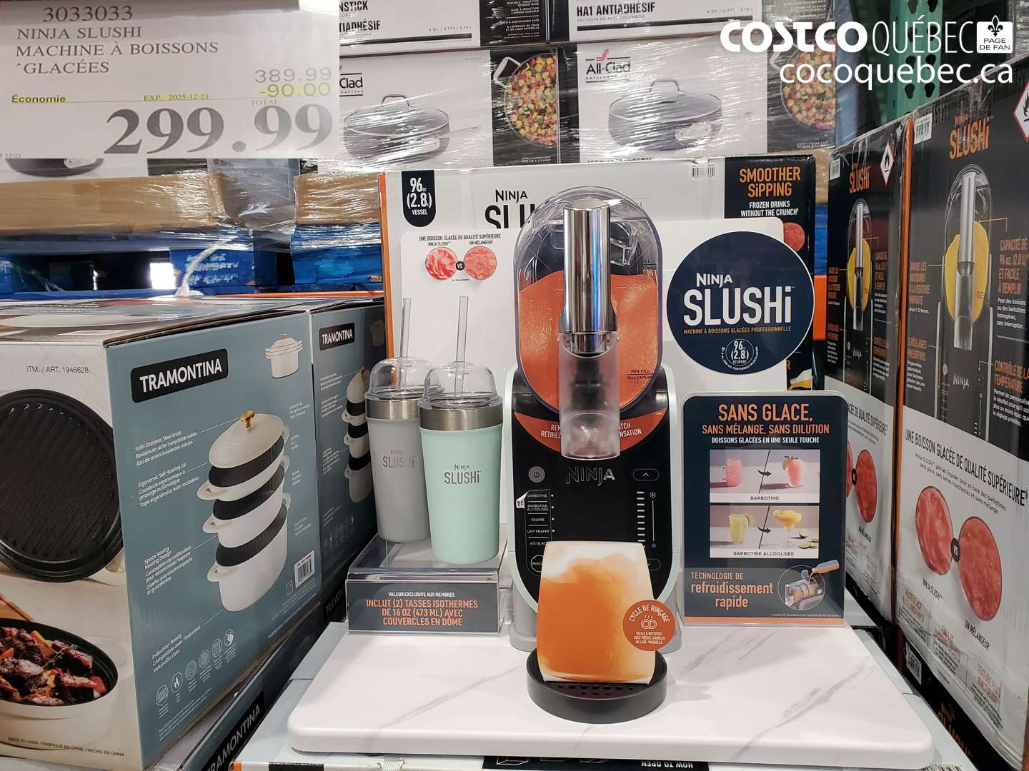 3033033 NINJA SLUSH MACHINE A BOISSONS *“GLACEES  ($90.00 INSTANT SAVINGS EXPIRES ON 2025-12-21) $299.99