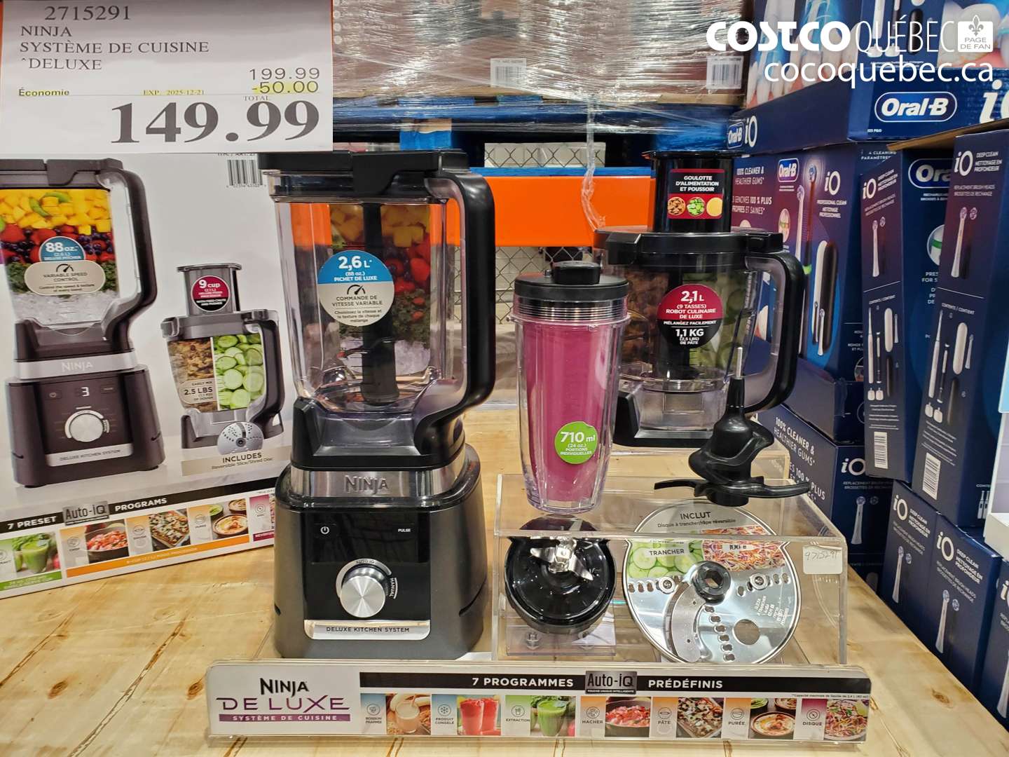 2715291 NINJA SYSTÈME DE CUISINE DELUXE ($50.00 INSTANT SAVINGS EXPIRES ON 2025-12-21) $149.99