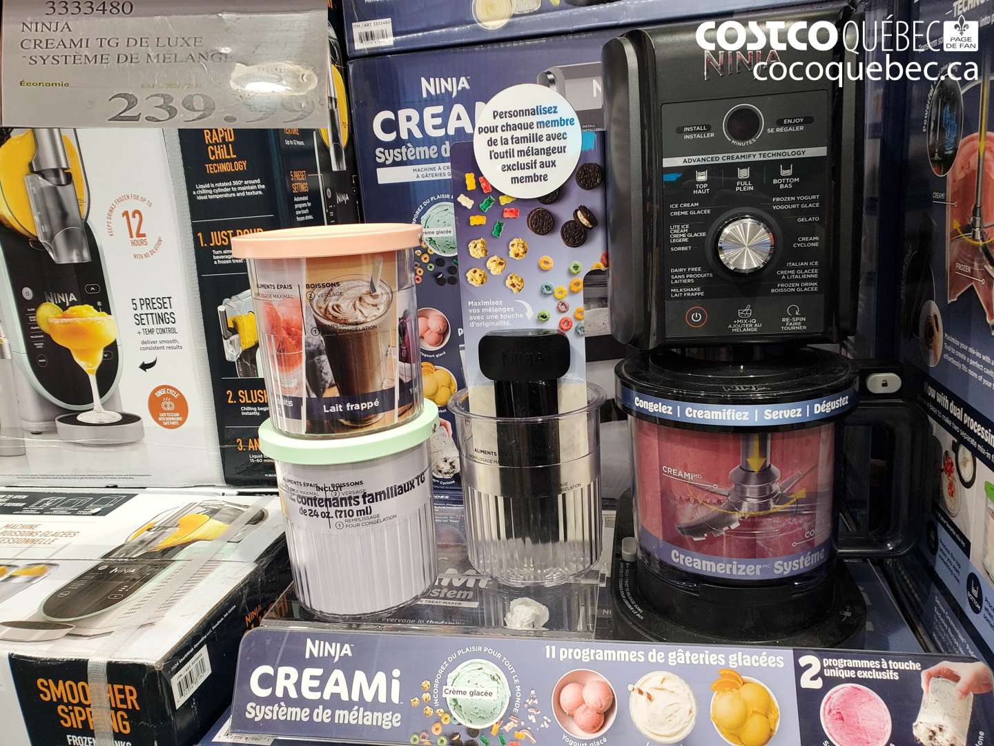 3333480 Ninja Creami TG de Luxe Système de Mélange ($60.00 INSTANT SAVINGS EXPIRES ON 2025-12-28) $239.99