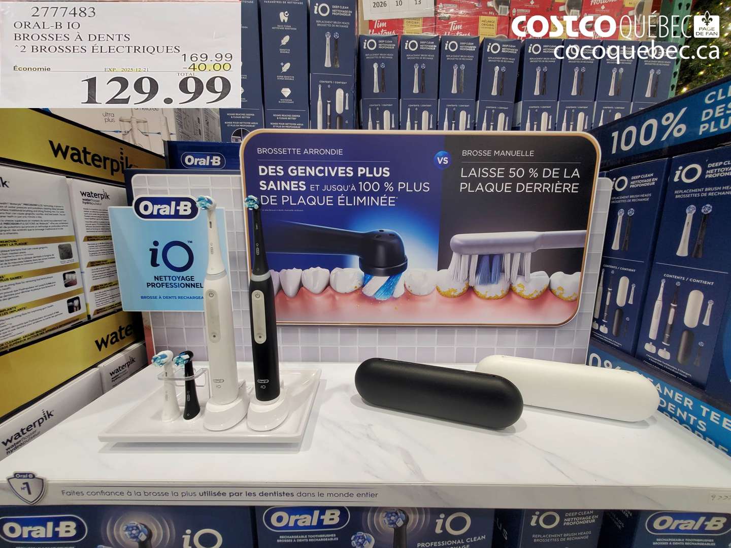 2777483 ORAL-B IO BROSSES A DENTS ‘2 BROSSES ELECTRIQUES  ($40.00 INSTANT SAVINGS EXPIRES ON 2025-12-21) $129.99