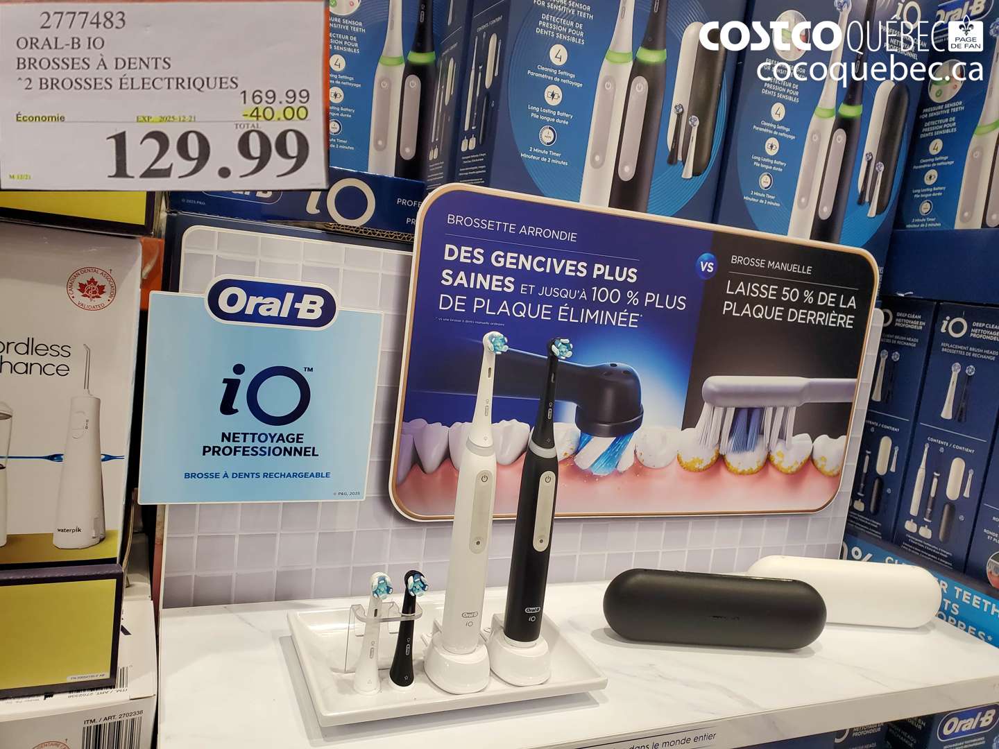 2777483 ORAL-B IO BROSSES A DENTS ‘2 BROSSES ELECTRIQUES  ($40.00 INSTANT SAVINGS EXPIRES ON 2025-12-21) $129.99