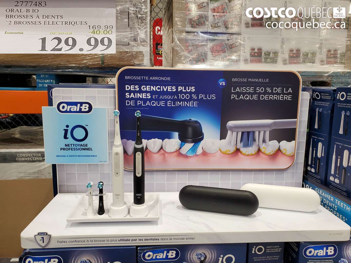 2777483 ORAL-B iO BROSSES À DENTS ($40.00 INSTANT SAVINGS EXPIRES ON 2025-12-28) $129.99