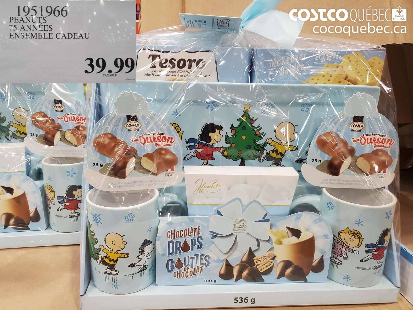 1951966 PEANUTS 75 ANNÉES ENSEMBLE CADEAU $39.99