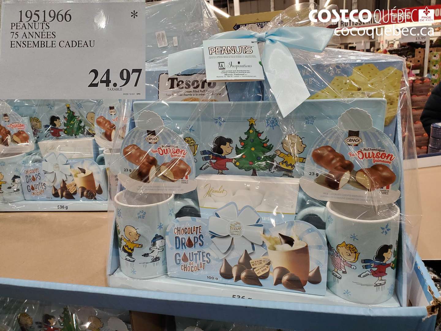 1951966 PEANUTS 75 ANNEES ENSEMBLE CADEAU $24.97