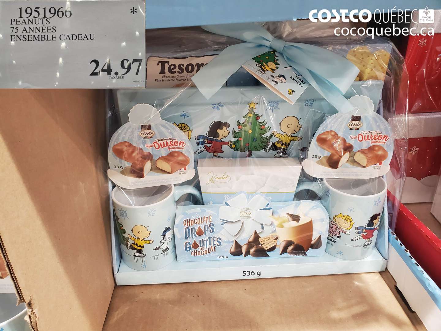 1951966 PEANUTS 75 ANNEES ENSEMBLE CADEAU $24.97