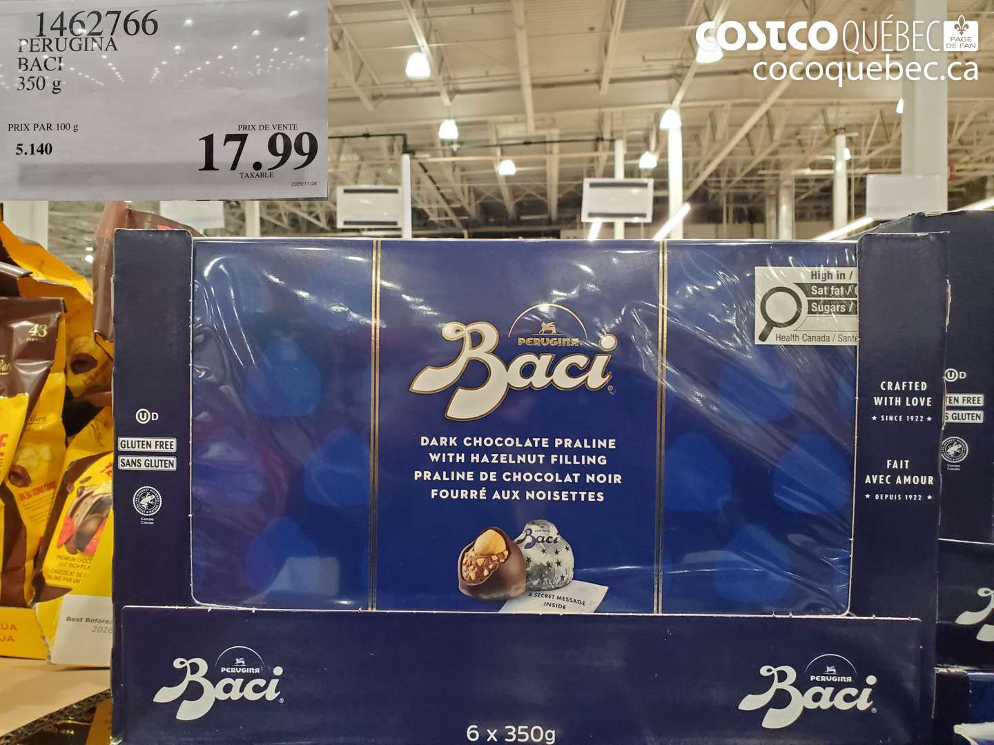 1462766 PERUGINA BACI 350 g $17.99