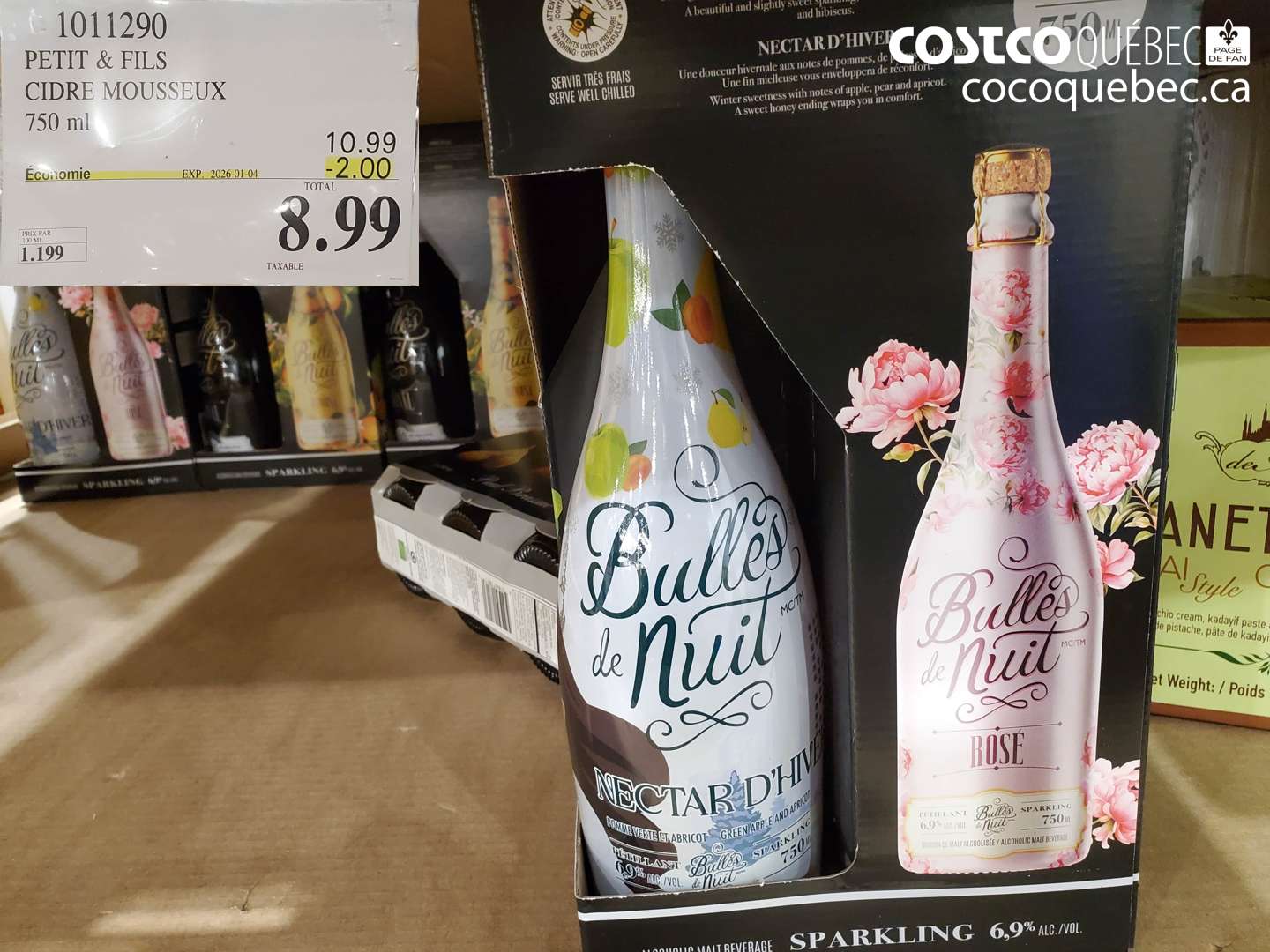 1011290 PETIT & FILS CIDRE MOUSSEUX 750 ml ($2.00 INSTANT SAVINGS EXPIRES ON 2026-01-04) $8.99