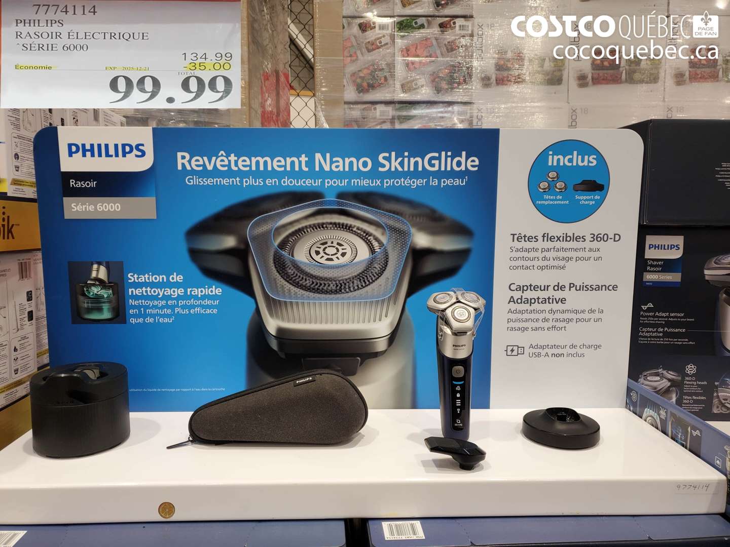 7774114 PHILIPS RASOIR ÉLECTRIQUE SÉRIE 6000 ($35.00 INSTANT SAVINGS EXPIRES ON 2025-12-21) $99.99