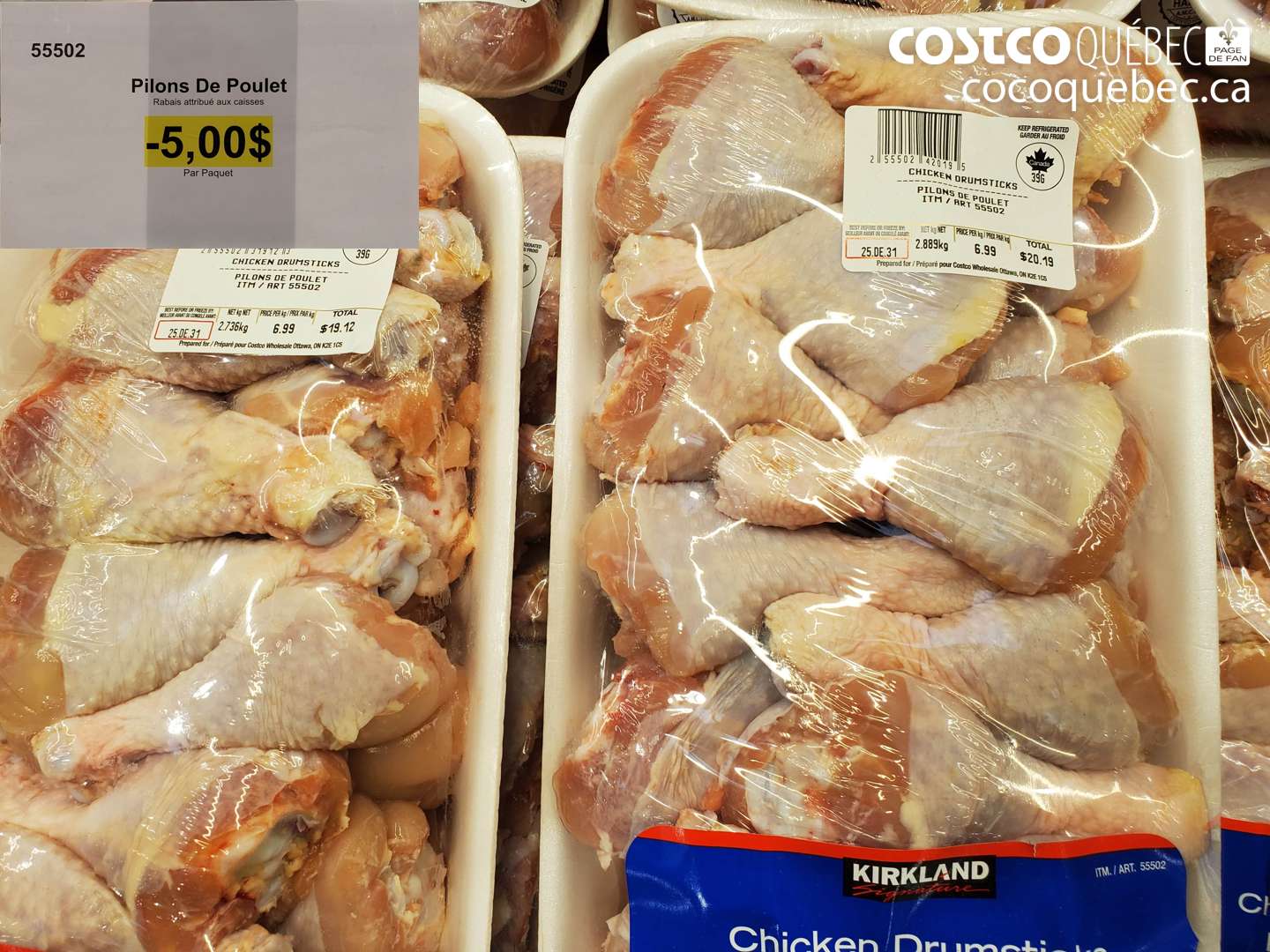 55502 PILONS DE POULET ($5.00 INSTANT SAVINGS)