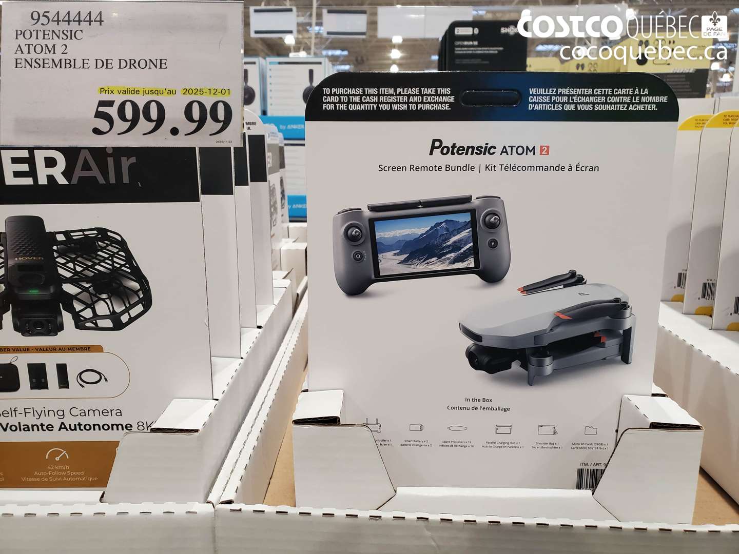 9544444 POTENSIC ATOM 2 ENSEMBLE DE DRONE (EXPIRES ON 2025-12-01) $599.99