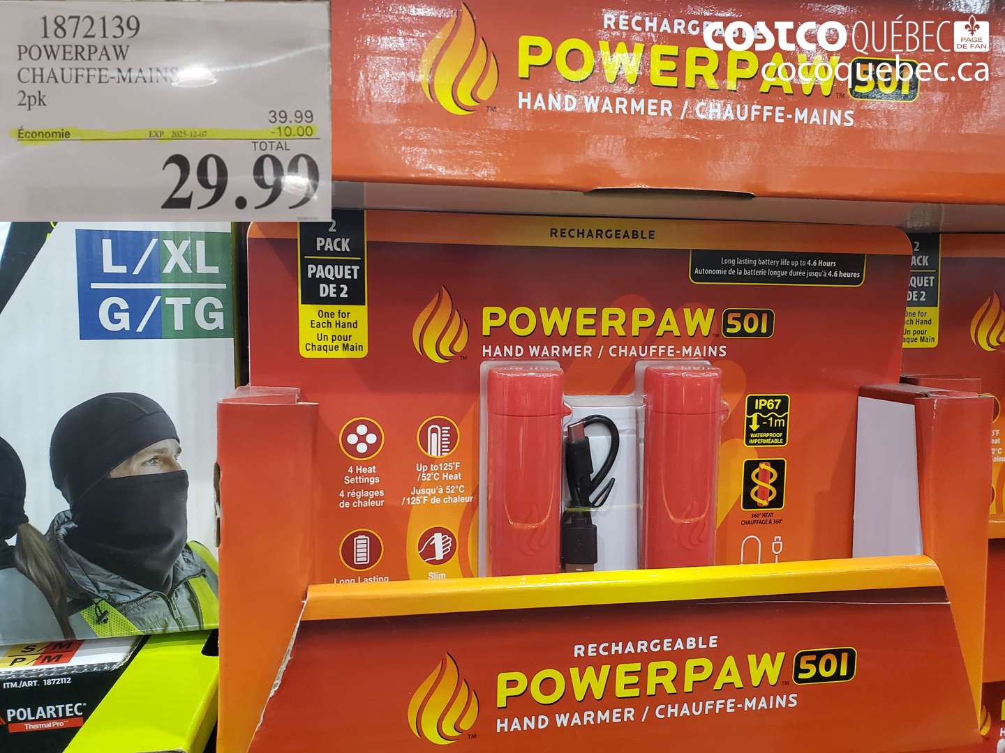1872139 POWERPAW CHAUFFE-MAINS 2PK ($10.00 INSTANT SAVINGS EXPIRES ON 2025-12-07) $29.99