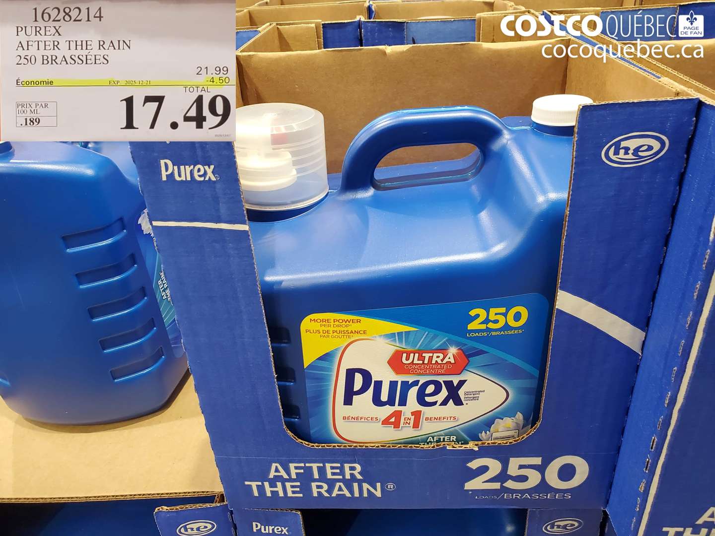1628214 PUREX AFTER THE RAIN 250 BRASSÉES (EXPIRES ON 2025-12-21) $17.49