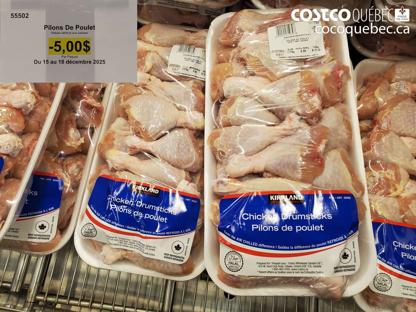 55502 Pilons De Poulet ($5.00 INSTANT SAVINGS EXPIRES ON 2025-12-18)