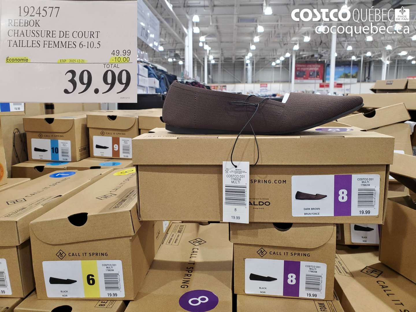 1924577 REBOOK CHAUSSURE DE COURT TAILLES FEMMES 6-10.5 ($10.00 INSTANT SAVINGS EXPIRES ON 2025-12-21) $39.99