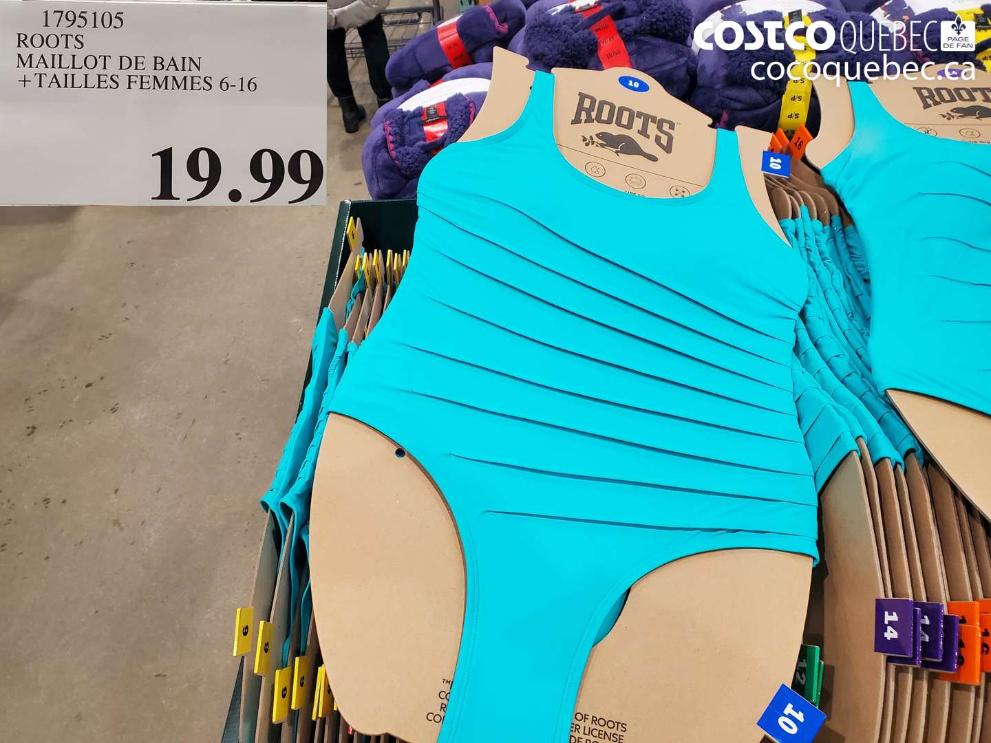 1795105 ROOTS MAILLOT DE BAIN +TAILLES FEMMES 6-16 $19.99