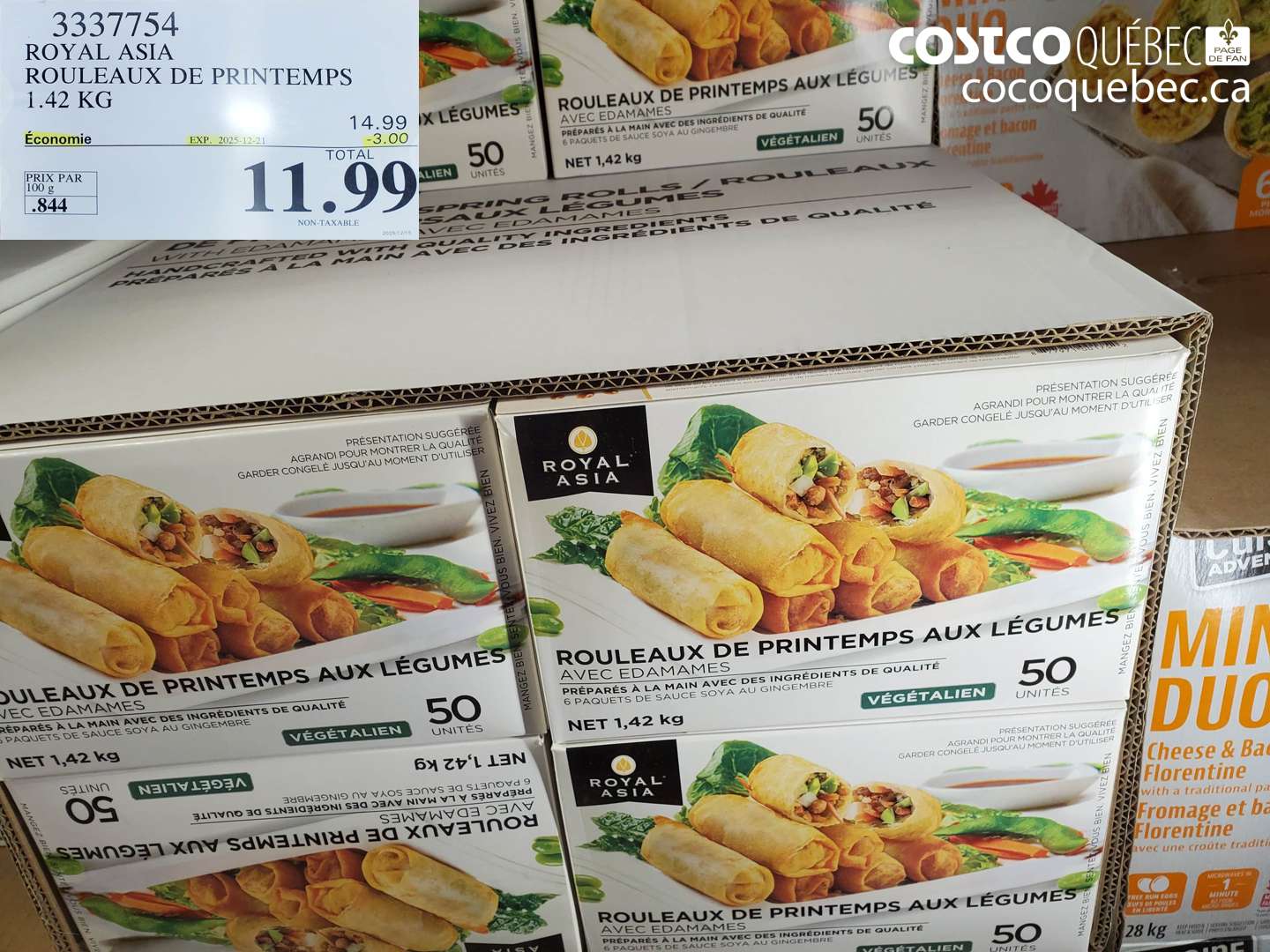 3337754 ROYAL ASIA ROULEAUX DE PRINTEMPS 1.42 KG ($3.00 INSTANT SAVINGS EXPIRES ON 2025-12-21) $11.99