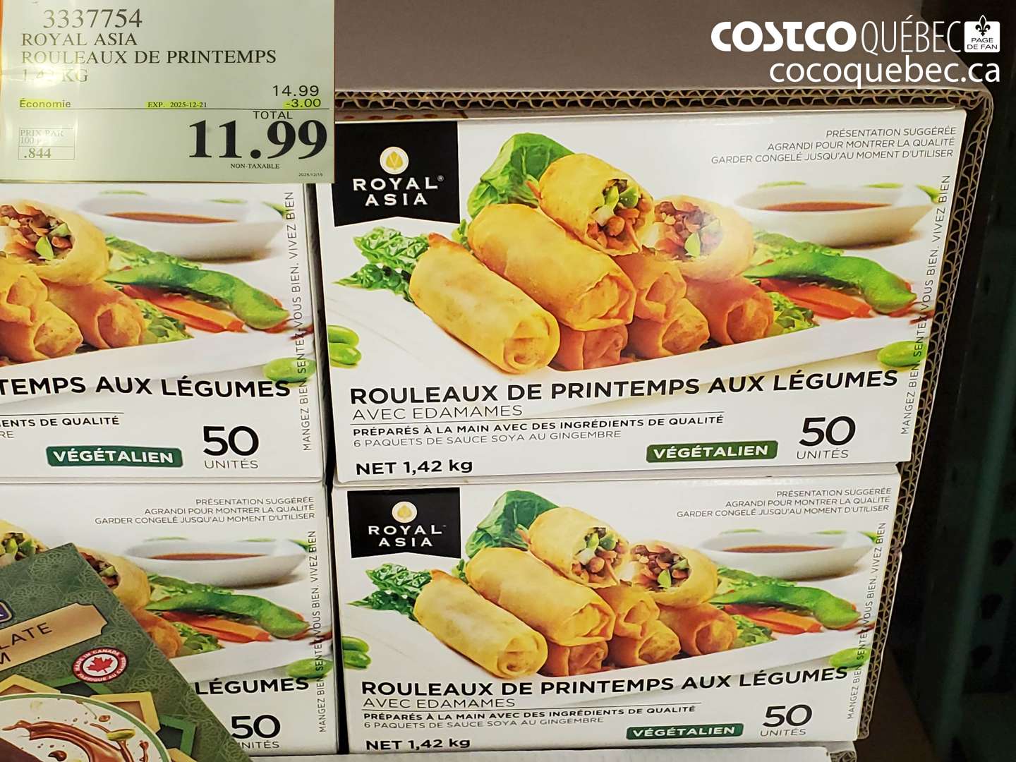 3337754 ROYAL ASIA ROULEAUX DE PRINTEMPS 14 KG ($3.00 INSTANT SAVINGS EXPIRES ON 2025-12-21) $11.99