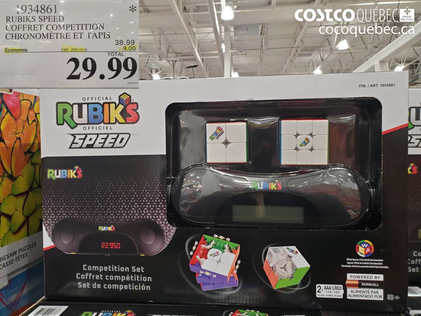 1934861 RUBIKS SPEED COFFRET COMPETITION CHRONOMETRE ET TAPIS ($9.00 INSTANT SAVINGS EXPIRES ON 2025-12-24) $29.99