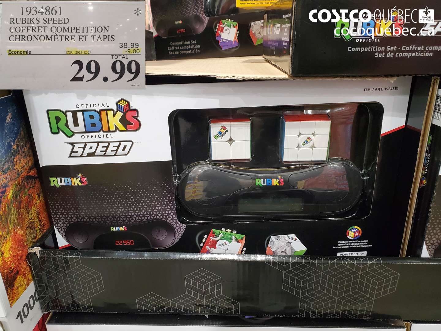 1934861 RUBIKS SPEED COFFRET COMPETITION CHRONOMETRE ET TAPIS ($9.00 INSTANT SAVINGS EXPIRES ON 2025-12-24) $29.99