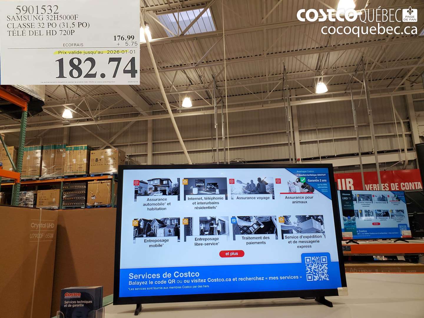 5901532 SAMSUNG 32H5000F CLASS 32 PO (31,5 PO) TÉLÉ DEL HD 720P (EXPIRES ON 2026-01-01) $182.74