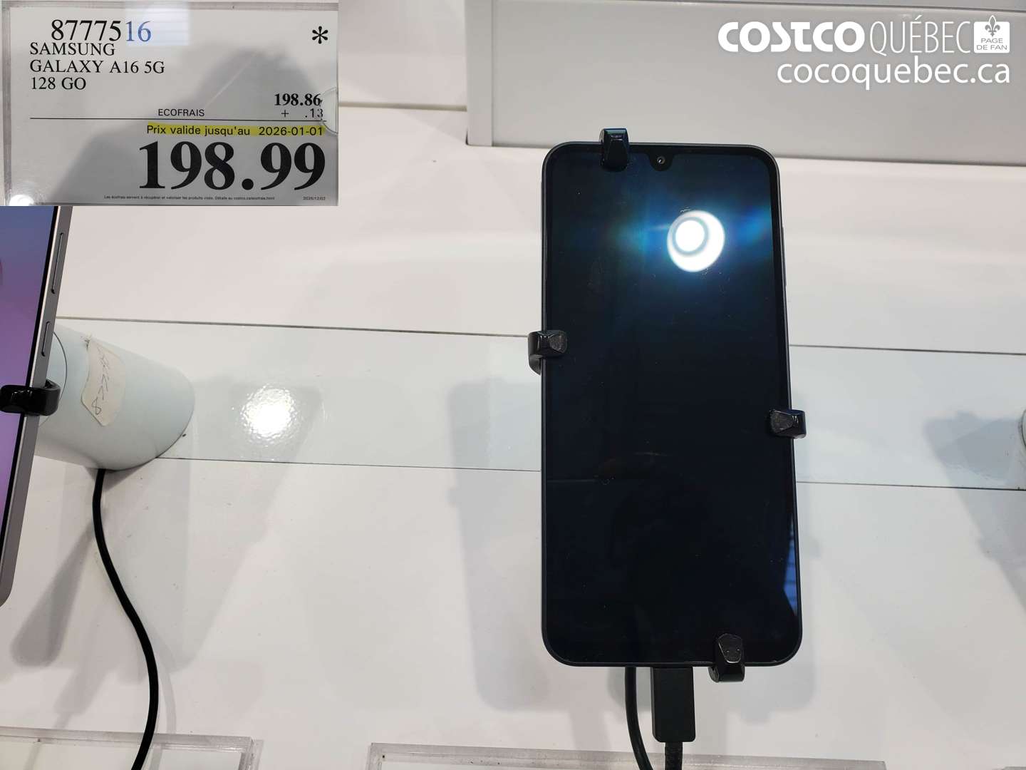 8777516 SAMSUNG GALAXY A16 5G 128 GO  (EXPIRES ON 2026-01-01) $198.99