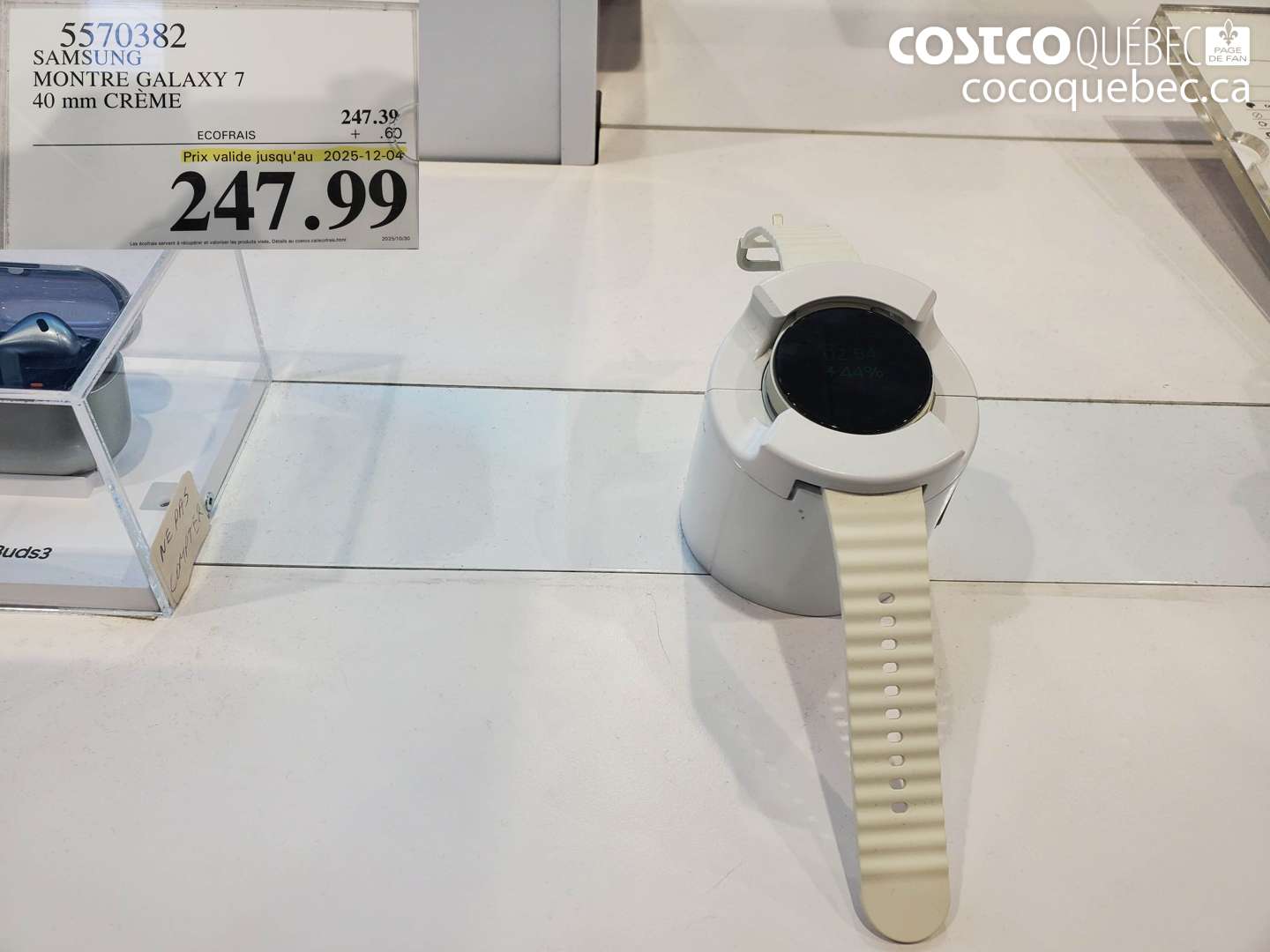 5570382 SAMSUNG MONTRE GALAXY 7 40 mm CREME (EXPIRES ON 2025-12-04) $247.39