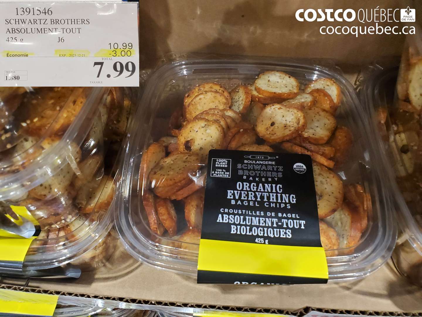 1391546 SCHWARTZ BROTHERS EVERYTHING BAGEL CHIPS  ($3.00 INSTANT SAVINGS EXPIRES ON 2025-12-21) $7.99