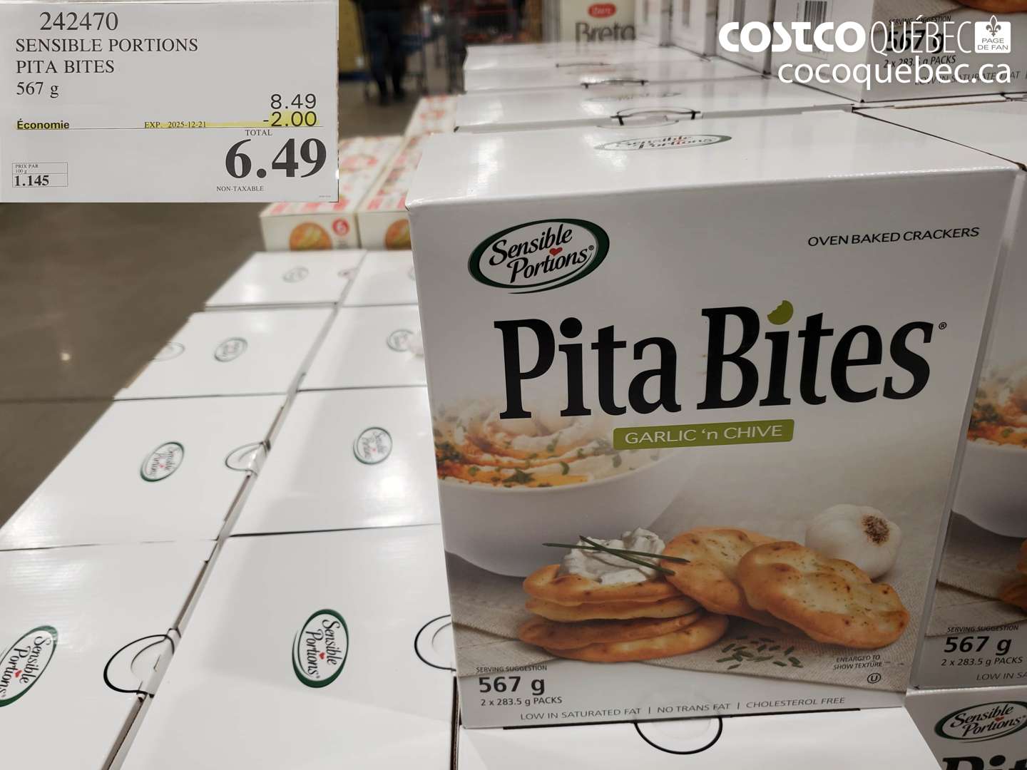 242470 SENSIBLE PORTIONS PITA BITES 6.49- ($2.00 INSTANT SAVINGS EXPIRES ON 2025-12-21)