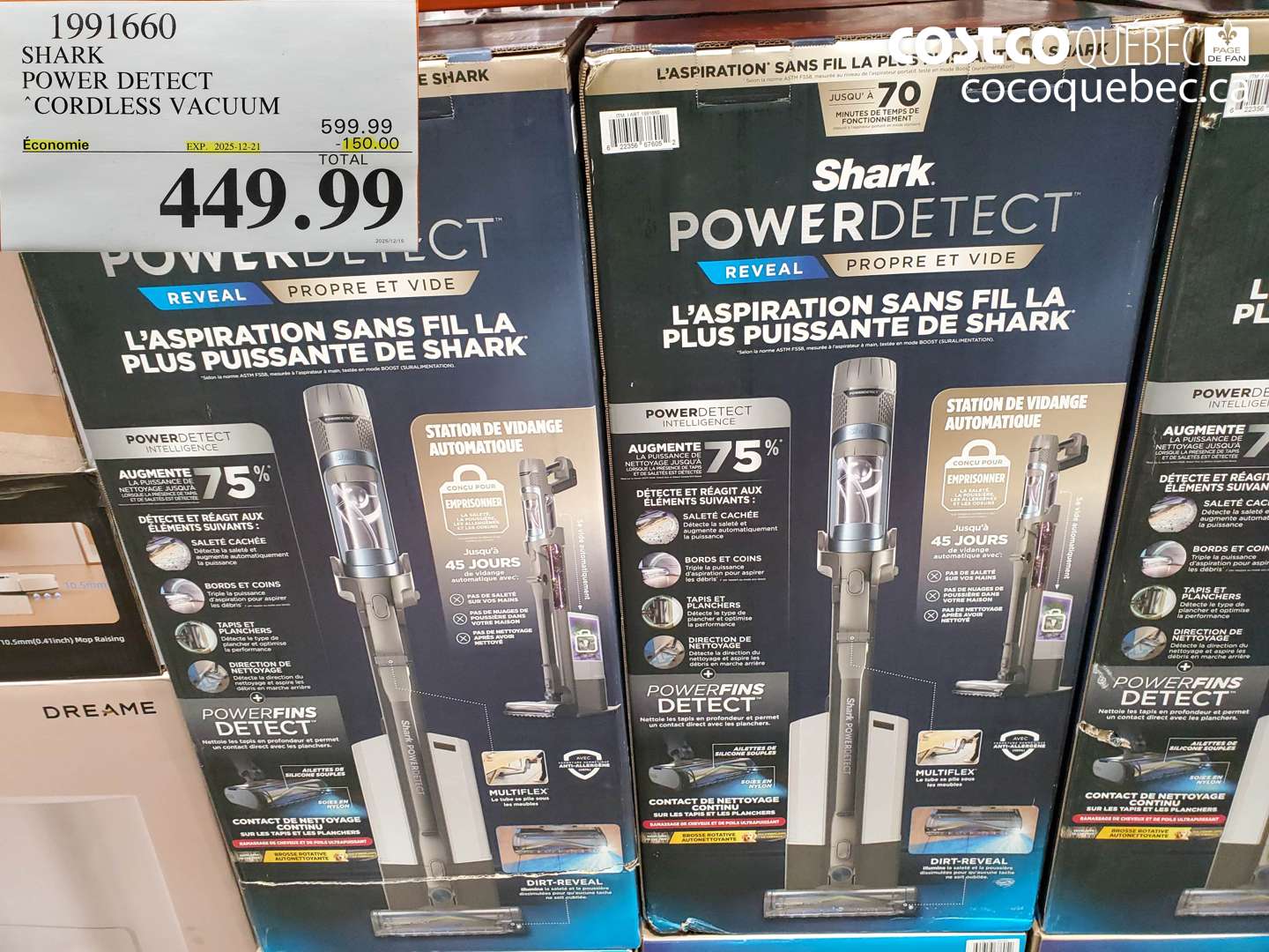 1991660 SHARK POWER DETECT CORDLESS VACUUM ($150.00 INSTANT SAVINGS EXPIRES ON 2025-12-21) $449.99