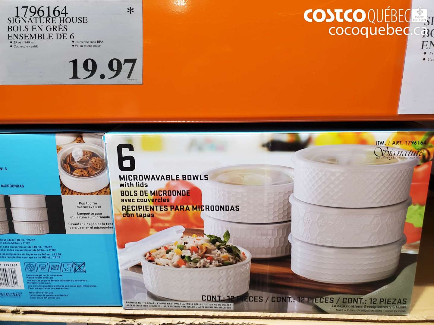 1796164 SIGNATURE HOUSE BOLS EN GRES ENSEMBLE DE 6. $19.97