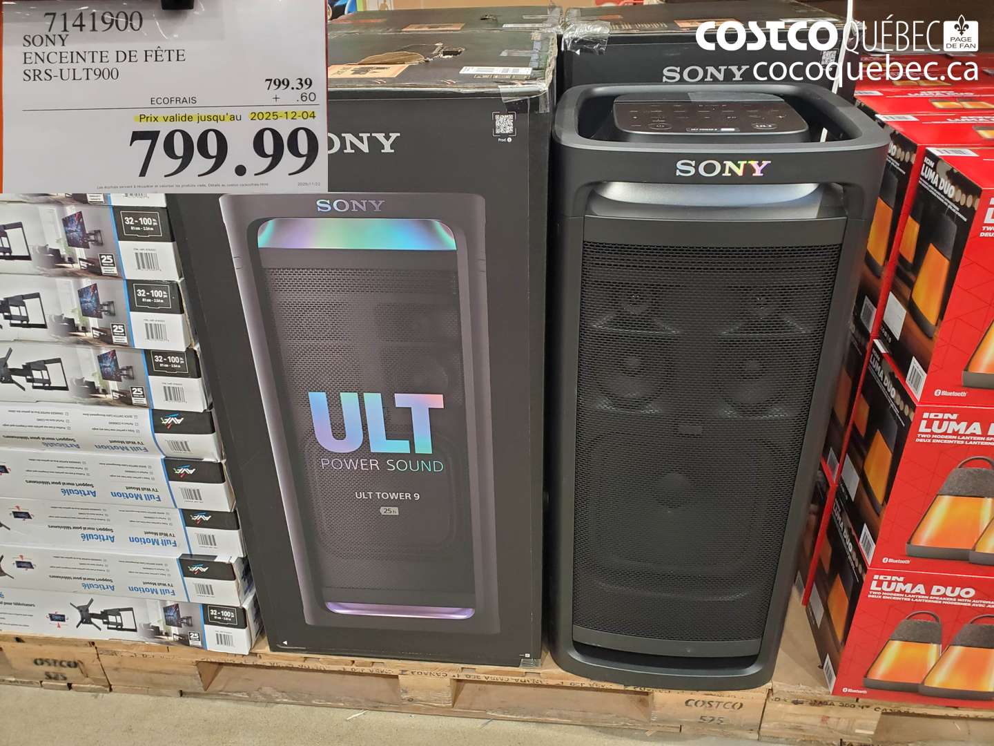 7141900 SONY ENCEINTE DE FETE SRS-ULT900 (EXPIRES ON 2025-12-04) $799.99