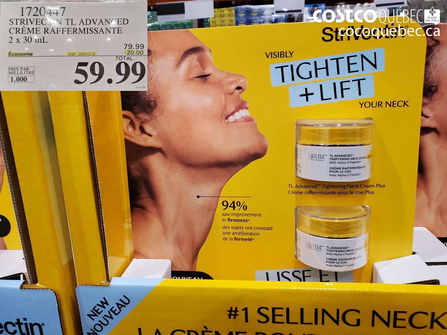 1720447 STRIVECTIN TL ADVANCED CREME RAFFERMISSANTE ($20.00 INSTANT SAVINGS EXPIRES ON 2025-12-21) $59.99