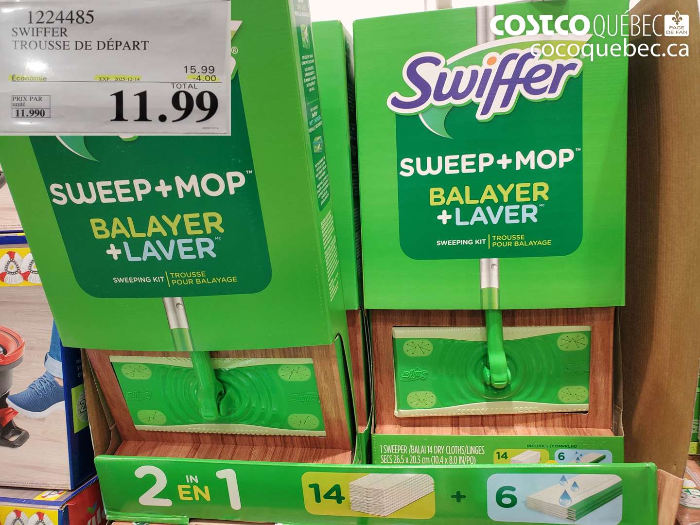 1224485 SWIFFER TROUSSE DE DÉPART ($5.00 INSTANT SAVINGS EXPIRES ON 2025-12-14) $11.99
