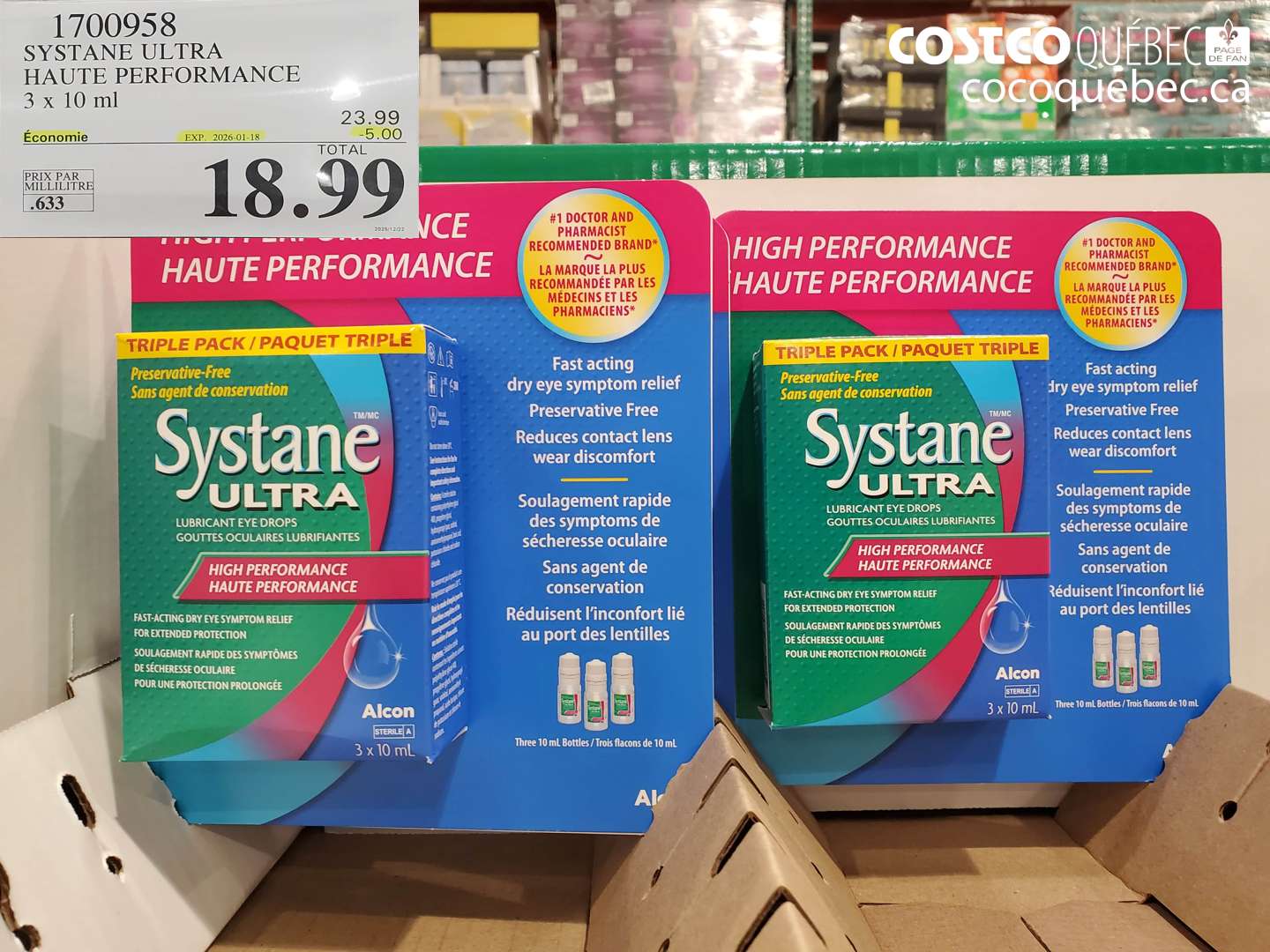 1700958 SYSTANE ULTRA HAUTE PERFORMANCE 3 x 10 ml ($5.00 INSTANT SAVINGS EXPIRES ON 2026-01-18) $18.99