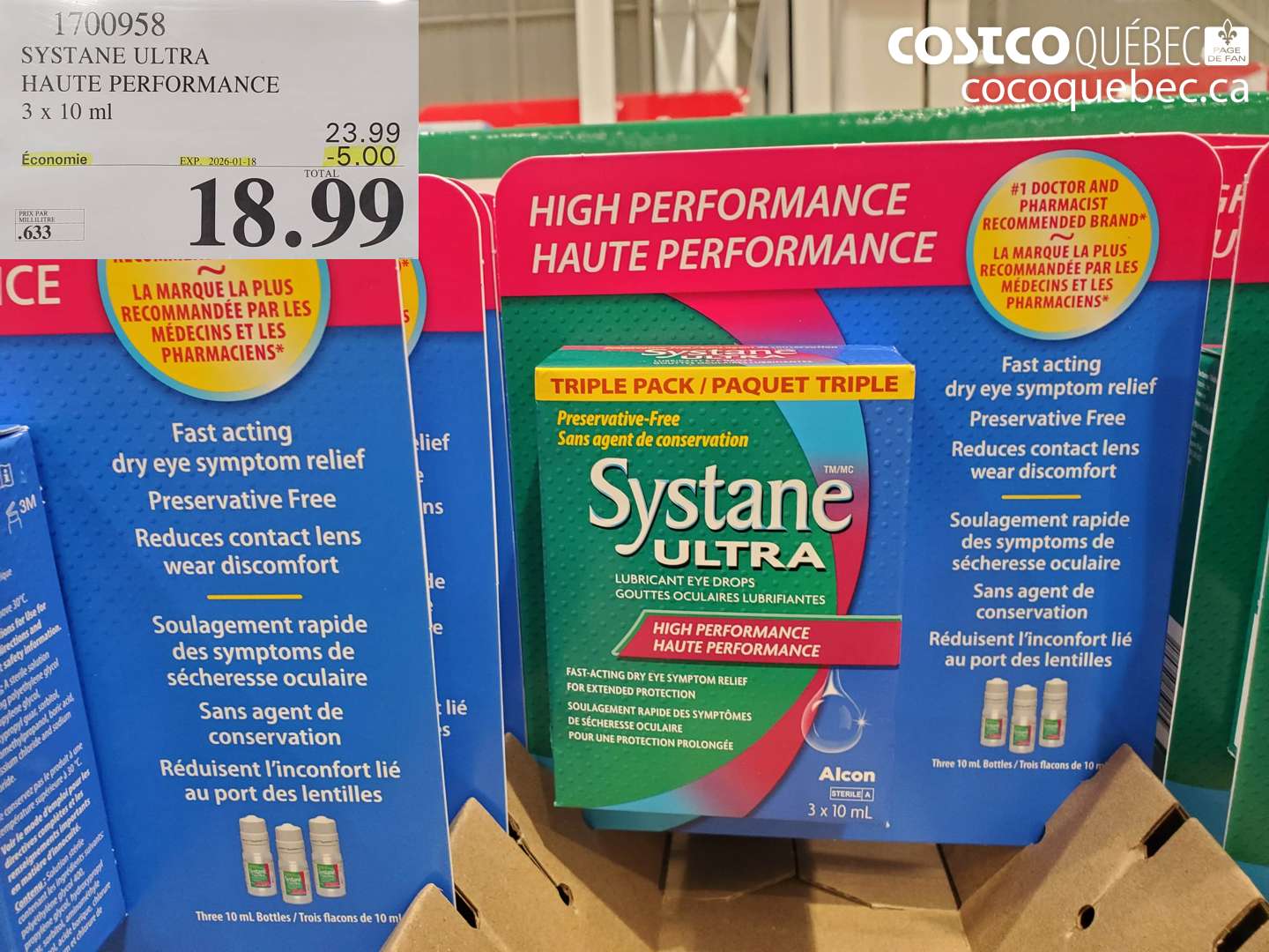 1700958 SYSTANE ULTRA HAUTE PERFORMANCE 3 x 10 ml ($5.00 INSTANT SAVINGS EXPIRES ON 2026-01-18) $18.99