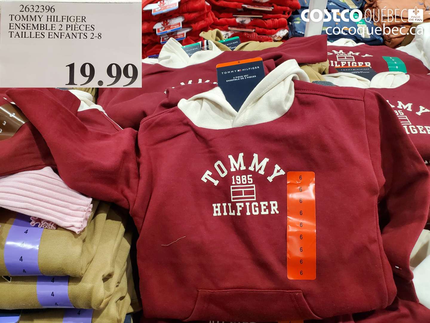 2632396 TOMMY HILFIGER ENSEMBLE 2 PIECES TAILLES ENFANTS 2-8 $19.99