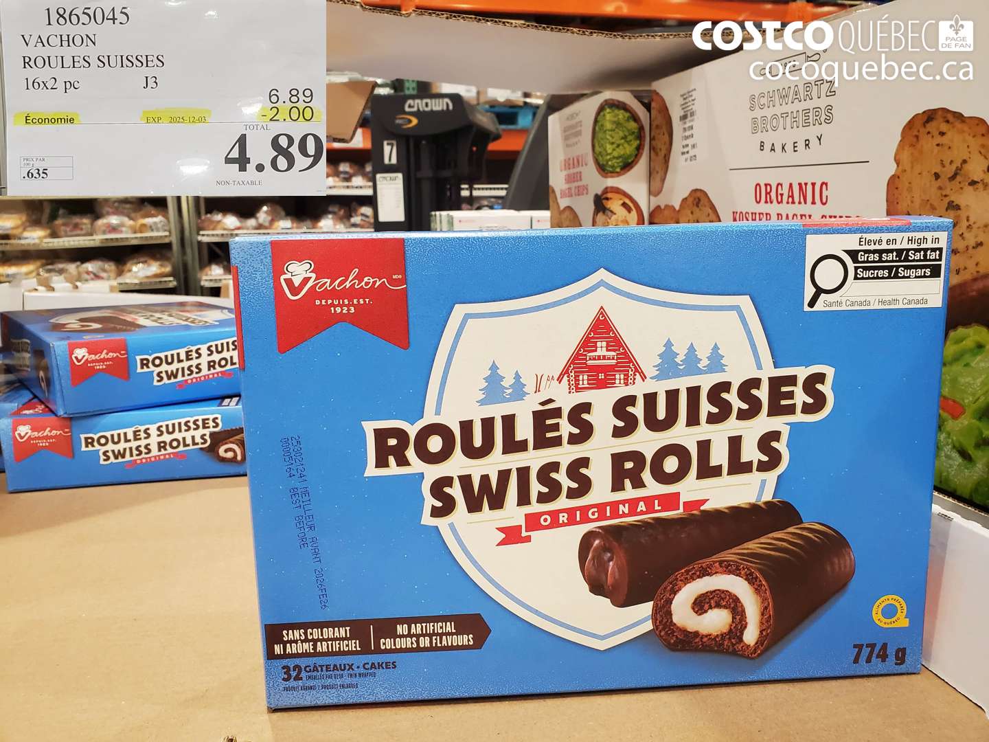 1865045 VACHON ROULES SUISSES 16x2 pc ($2.00 INSTANT SAVINGS EXPIRES ON 2025-12-03) $4.89