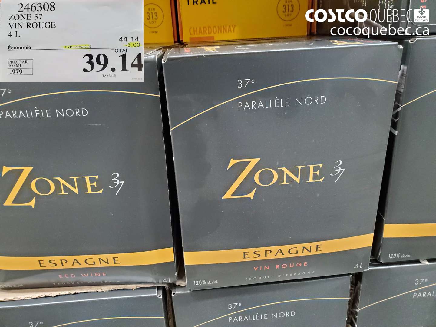 246308 VIN 37 ROUGE 4 L ($5.00 INSTANT SAVINGS EXPIRES ON 2025-12-07) $39.14