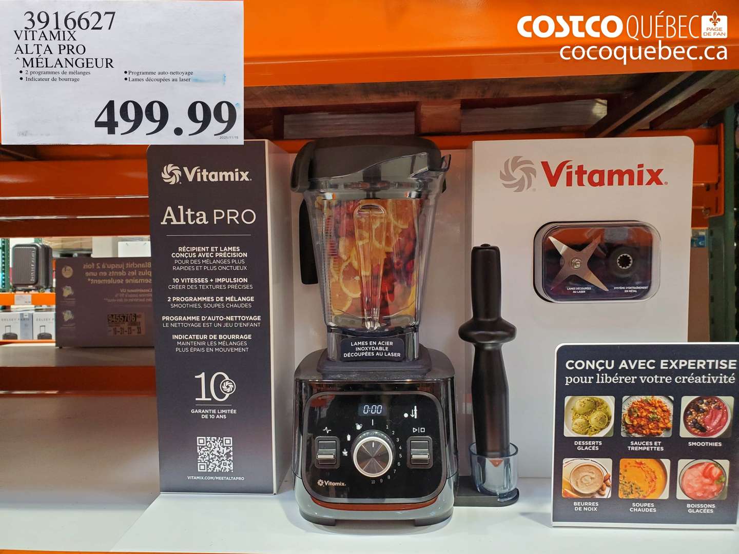 39116627 VITAMIX ALTA PRO MÉLANGEUR $499.99