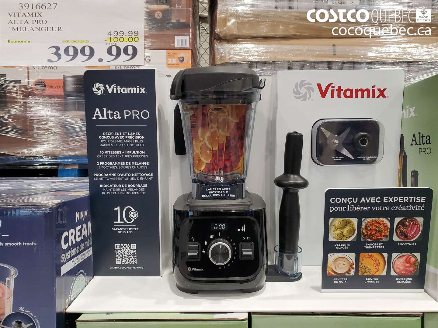 3916627 VITAMIX ALTA PRO MÉLANGEUR ($100.00 INSTANT SAVINGS EXPIRES ON 2025-12-28) $399.99