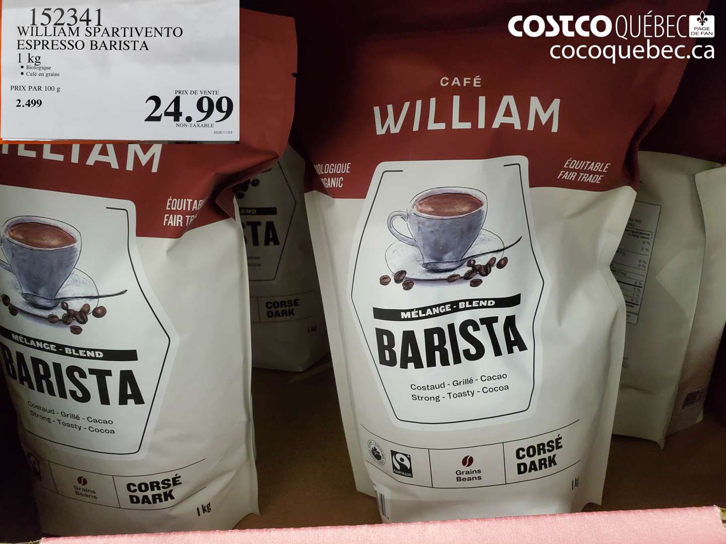 152341 WILLIAM SPARTIVENTO ESPRESSO BARISTA $24.99