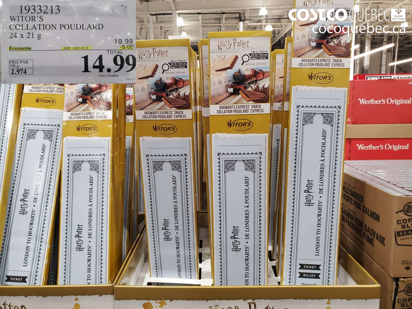 1933213 WITOR'S COLLATION POUDLARD 24 x 21 g ($5.00 INSTANT SAVINGS EXPIRES ON 2025-12-15) $14.99