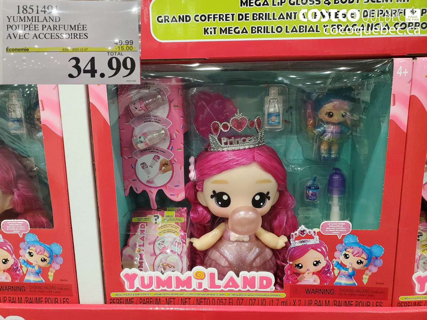 1851491 YUMMILAND POUPÉE PARFUMÉE AVEC ACCESSOIRES (EXPIRES ON 2025-12-07) $34.99