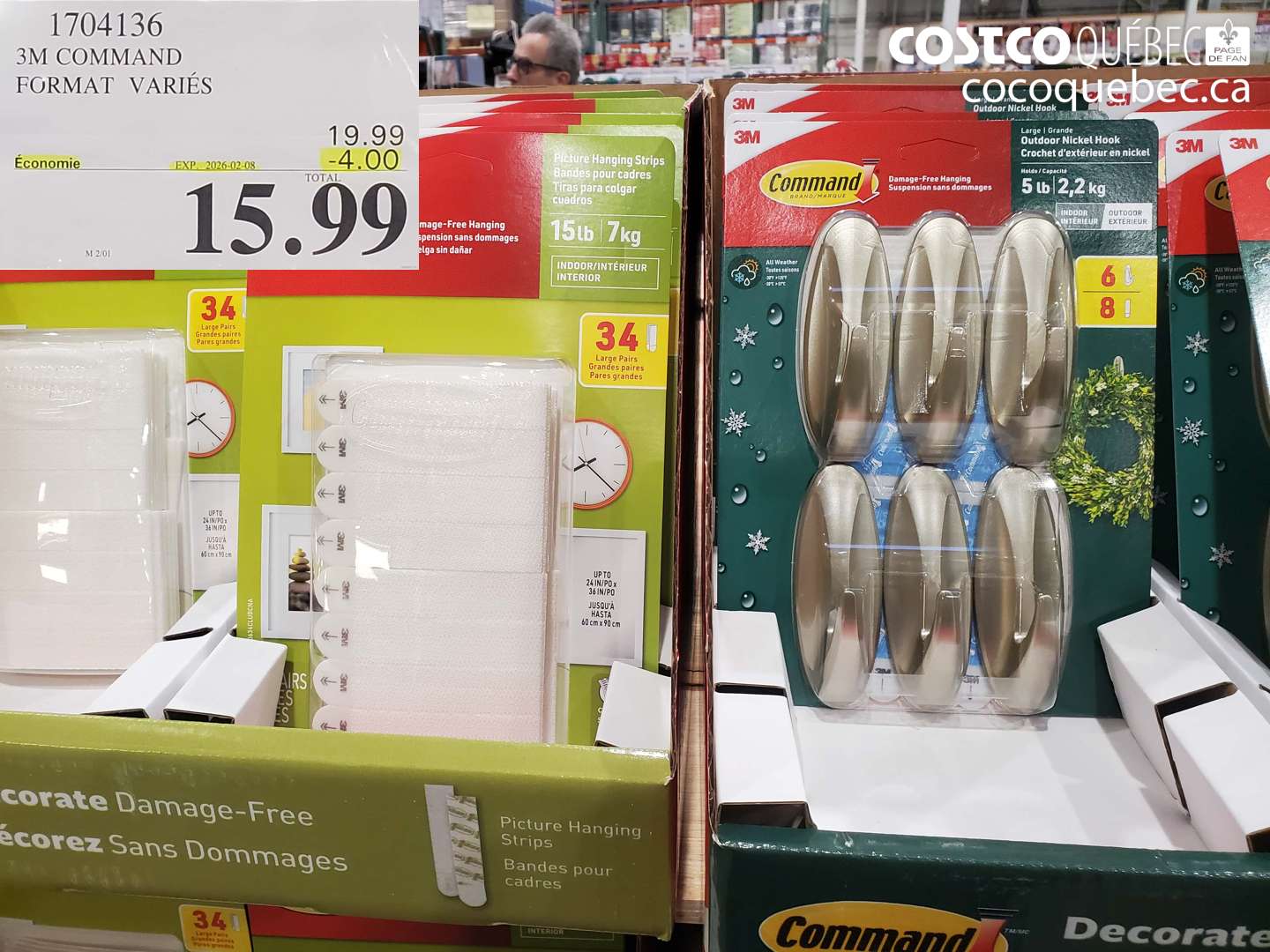 1704136 3M COMMAND FORMAT VARIÉS ($4.00 INSTANT SAVINGS EXPIRES ON 2026-02-08) $15.99